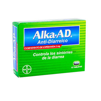 ALKA-AD ANTI-DIARREICO 2 mg CAJA x 12 TABLETAS