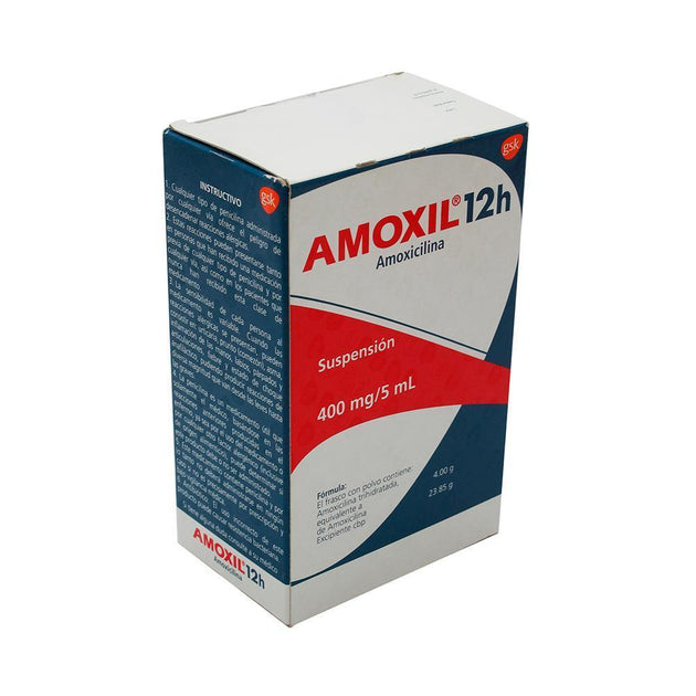 AMOXIL 12h SUSPENSION 400 mg/5 mL FRASCO CON 50 mL Aliviomeds