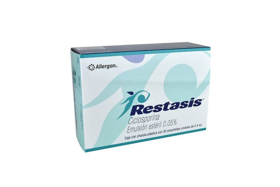RESTASIS AMPOLLETAS 0.05 CAJA CON CHAROLA PLASTICA CON 30 DE 4 mL