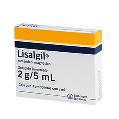 LISALGIL 2 g x 5 mL x 3 ampollas