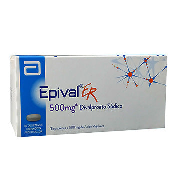 EPIVAL ER 500 mg CAJA  x 30 TABLETAS DE LIBERACION PROLONGADA