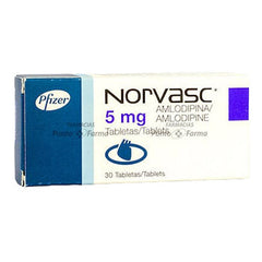 NORVASC 5 mg CAJA  x 30 TABLETAS