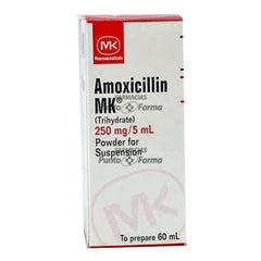 AMOXIXCILINA MK 250 mg/5 mL FRASCO x 60 mL POLVO PARA SUSPENSION