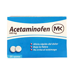 ACETAMINOFEN MK 500 mg CAJA x 20 TABLETAS