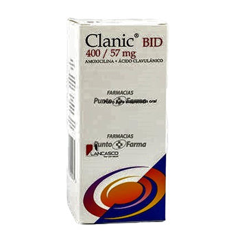 CLANIC BID 400/57 mg  FRASCO x 70 mL POLVO PARA SUSPENSION