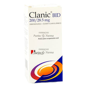 CLANIC BID 200/28.5 mg FRASCO x 70 mL POLVO PARA SUSPENSION