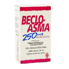 BECLO-ASMA 250 mcg FRASCO x 10 mL 200 DOSIS SOLUCION AEROSOL PARA INHALACION