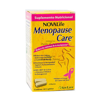 MENOPAUSE CARE NOVALIFE 5/20/270 mg 200 UI FRASCO x 60 CAPLETAS