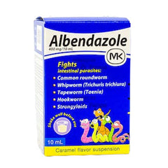 ALBENDAZOL MK 400 mg FRASCO 10 mL SUSPENSION