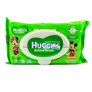 TOALLAS HUMEDAS HUGGIES CLASSIC FLIPTOP PAQUETE x 48 UNIDADES