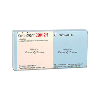 CO DIOVAN 160/12.5 mg CAJA x 28 COMPRIMIDOS RECUBIERTOS