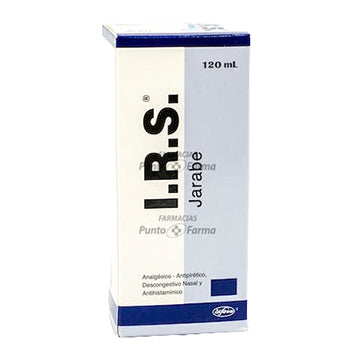 I. R. S. 120/5/2 mg  FRASCO x 120 mL JARABE