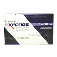 EXFORGE 5/320 mg CAJA  x 14 COMPRIMIDOS RECUBIERTOS