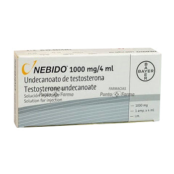 NEBIDO 1000 mg/4 mL SOLUCION INYECTABLE I.M. 4 mL CAJA x 1 AMPOLLA