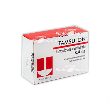 TAMSULON 0.4 mg CAJA x 30 CAPSULAS DE LIBERACION PROLONGADA