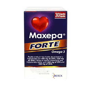 MAXEPA FORTE OMEGA 3 1000 mg CAJA x 30 CAPSULAS