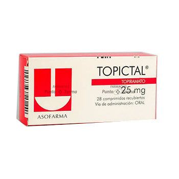 TOPICTAL 25 mg CAJA x 28 COMPRIMIDOS RECUBIERTOS