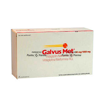 GALVUS MET 50/1000 mg CAJA x 56 COMPRIMIDOS RECUBIERTOS
