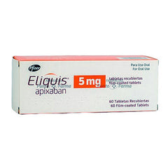 ELIQUIS 5 mg CAJA x 60 TABLETAS RECUBIERTAS