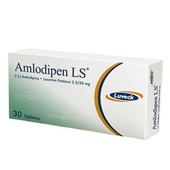 AMLODIPEN LS 2.5/50 mg CAJA x 30 TABLETAS