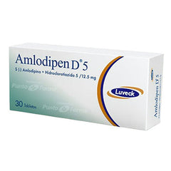 AMLODIPEN D5  5/12.5 mg CAJA x 30 TABLETAS