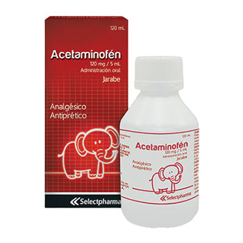 ACETAMINOFEN 120 mg/5 mL FRASCO x 120 mL JARABE