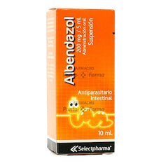 ALBENDAZOL 200 mg/5 mL FRASCO x 10 mL SUSPENSION