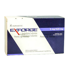 EXFORGE 5/320 mg CAJA x 28 COMPRIMIDOS RECUBIERTOS