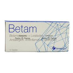 BETAM 0.25/5 mg CAJA x 10 TABLETAS