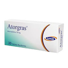 ATORGRAS 10 mg CAJA x 30 TABLETAS RECUBIERTAS