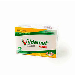 VILDAMET 50/1000 mg CAJA x 30 TABLETAS RECUBIERTAS