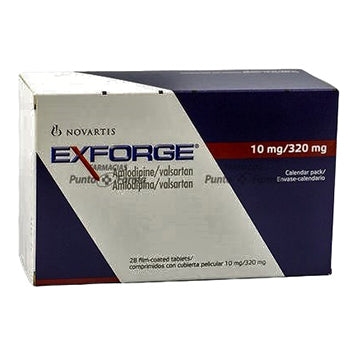EXFORGE 10/320 mg CAJA x 28 COMPRIMIDOS RECUBIERTOS