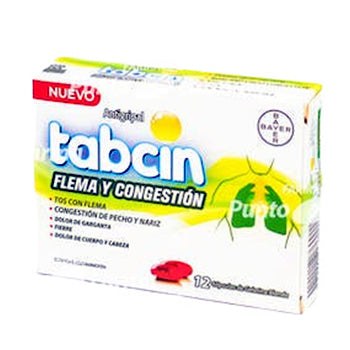 TABCIN FLEMA Y CONGESTION 250/200/10 mg x 12 CAPSULAS
