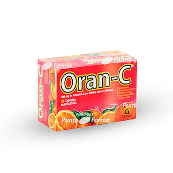 ORAN-C 500 mg CAJA x 30 TABLETAS MASTICABLES