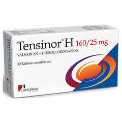 TENSINOR H 160/25 mg CAJA x 30 TABLETAS RECUBIERTAS