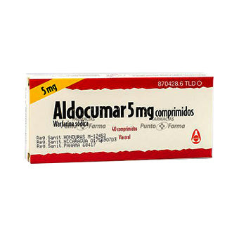 ALDOCUMAR 5 mg CAJA  x 40 COMPRIMIDOS