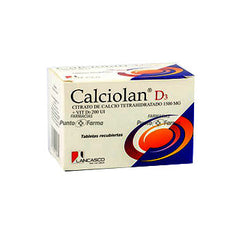 CALCIOLAN D3 1500 mg/200 UI CAJA x 60 TABLETAS RECUBIERTAS
