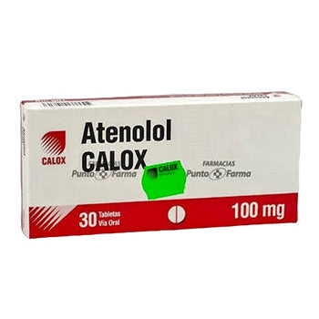 ATENOLOL CALOx 100 mg CAJA x 30 TABLETAS