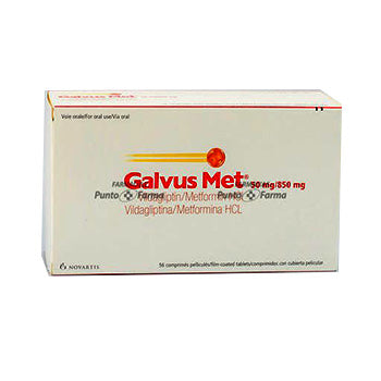 GALVUS MET 50/850 mg CAJA x 56 COMPRIMIDOS RECUBIERTOS