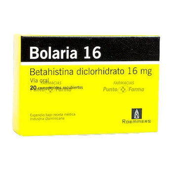 BOLARIA 16 mg CAJA x 20 COMPRIMIDOS RECUBIERTOS