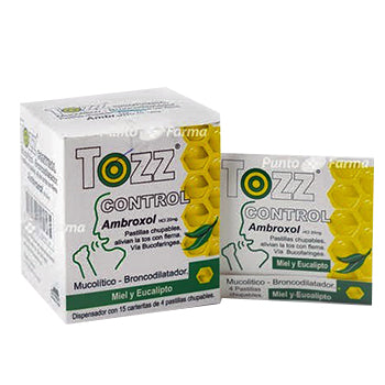 TOZZ CONTROL 20 mg CAJA 4 PASTILLAS CHUPABLES x 15 SOBRES