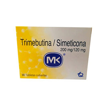 TRIMEBUTINA / SIMETICONA MK 200/120 mg CAJA x 30 TABLETAS RECUBIERTAS