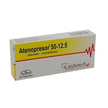 ATENOPRESOR 50 mg x 30 tabletas