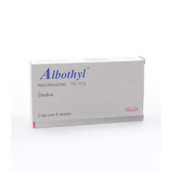 ALBOTHYL OVULOS VAGINALES 90 mg x 6 ovulos vaginales