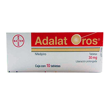 ADALAT OROS 30 mg x 10 tabletas Aliviomeds