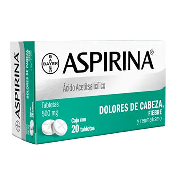 ASPIRINA TABLETA 500 mg x 20 tabletas
