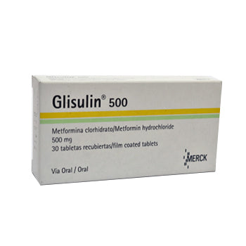 GLISULIN 500 mg x 30 TABLETAS -52125