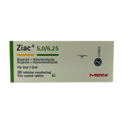 ZIAC 5.0/6.25 mg x 30 TABLETAS -52195