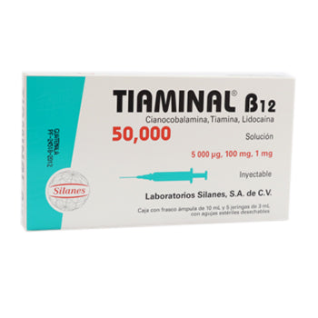 TIAMINAL B12 50000 x 10 mg AMPOLLAS.