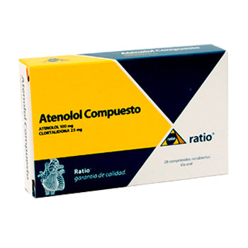 ATENOLOL COMPUESTO 28 tabletas